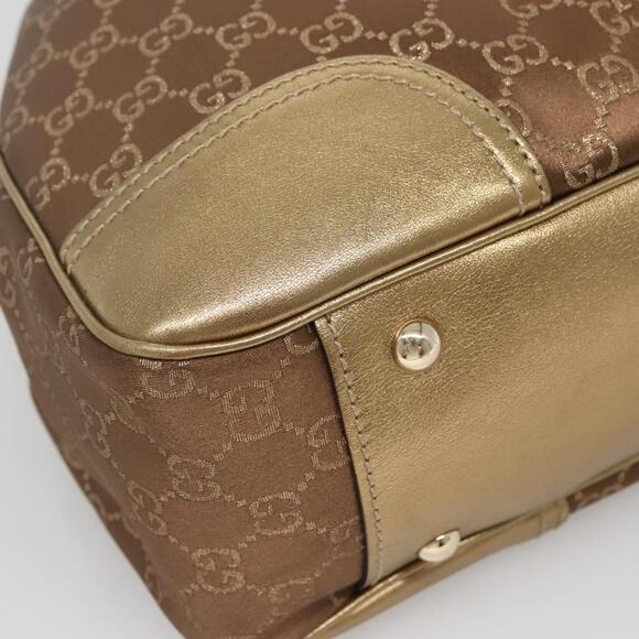 GUCCI GG Canvas Pretty Tote Bag Gold Tone - Picture 11 of 16